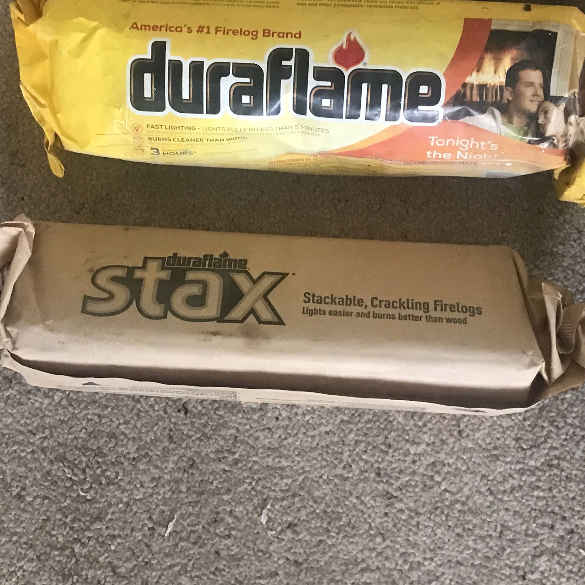6 Fire logs Log Indoor Outdoor Fireplace Fire Pit Pine Mountain Duraflame  Stax for Sale in Tempe, AZ - OfferUp