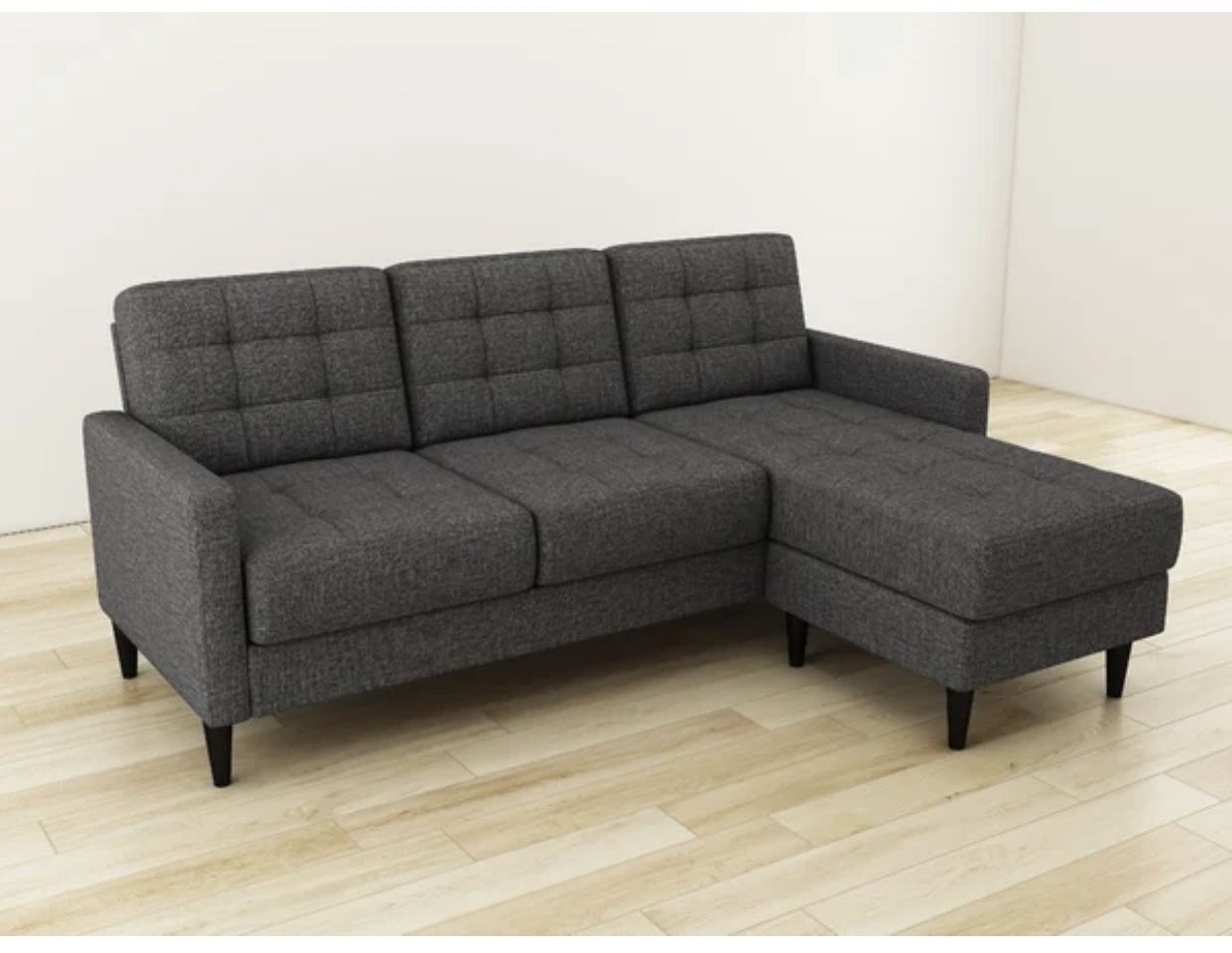 Ashland 82" Wide Reversible Sofa & Chaise with Ottoman