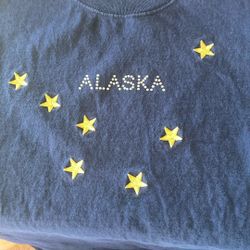 Navy Blue Alaska T Shirt, Women’s Medium 