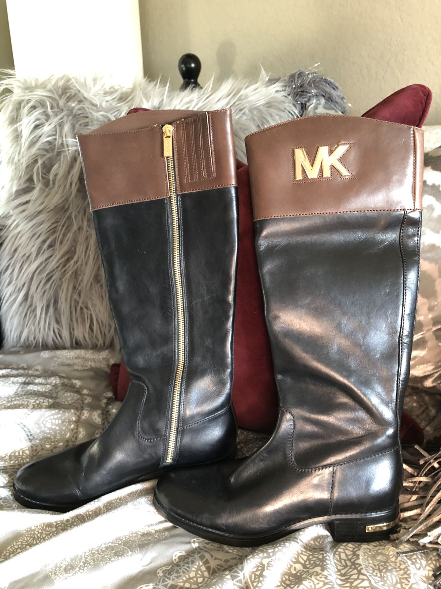 Michael Kors High Rise Riding Style Boots