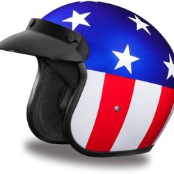 Daytona Helmets 3/4 Shell Open Face Motorcycle Helmet - DOT Approved, Lightweight & Comfortable, Vintage Design for Scooter, Cruiser & Street Bikes 