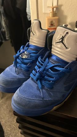 Jordan 5 blue suede