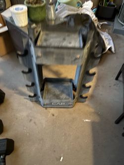 Rack for dumbbells and kettlebells,heavy duty (Cap)