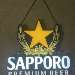 SAPPORO PREMIUM BEER SIGN