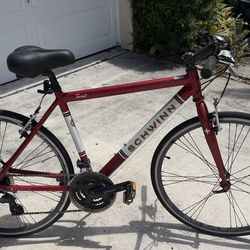 Schwinn Tourist bike  hybrid 700c narrow tires 21 speed bicycle light medium