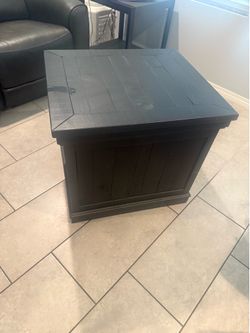 wooden end table
