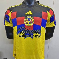 Soccer America america 🦅🦅las home and away local visitante aguilas New Jersey  2025-  2026 fan version  player version small to 4xl tricampeon futbo