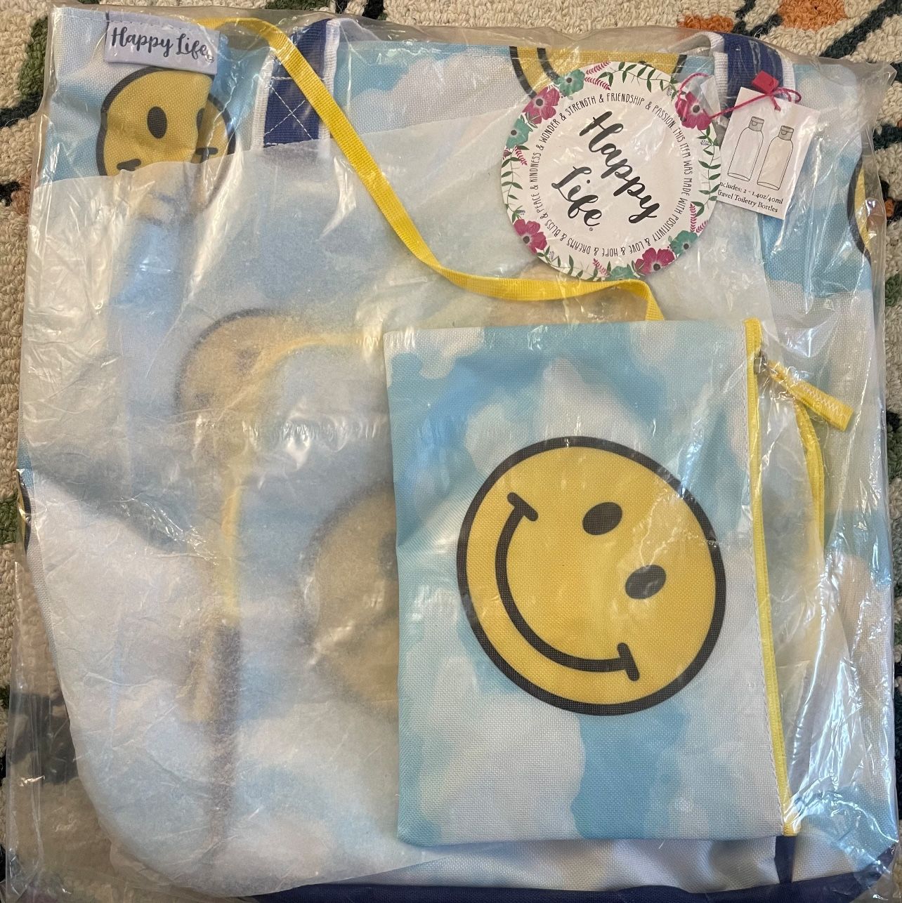 Happy Life Tote bag 3 Piece