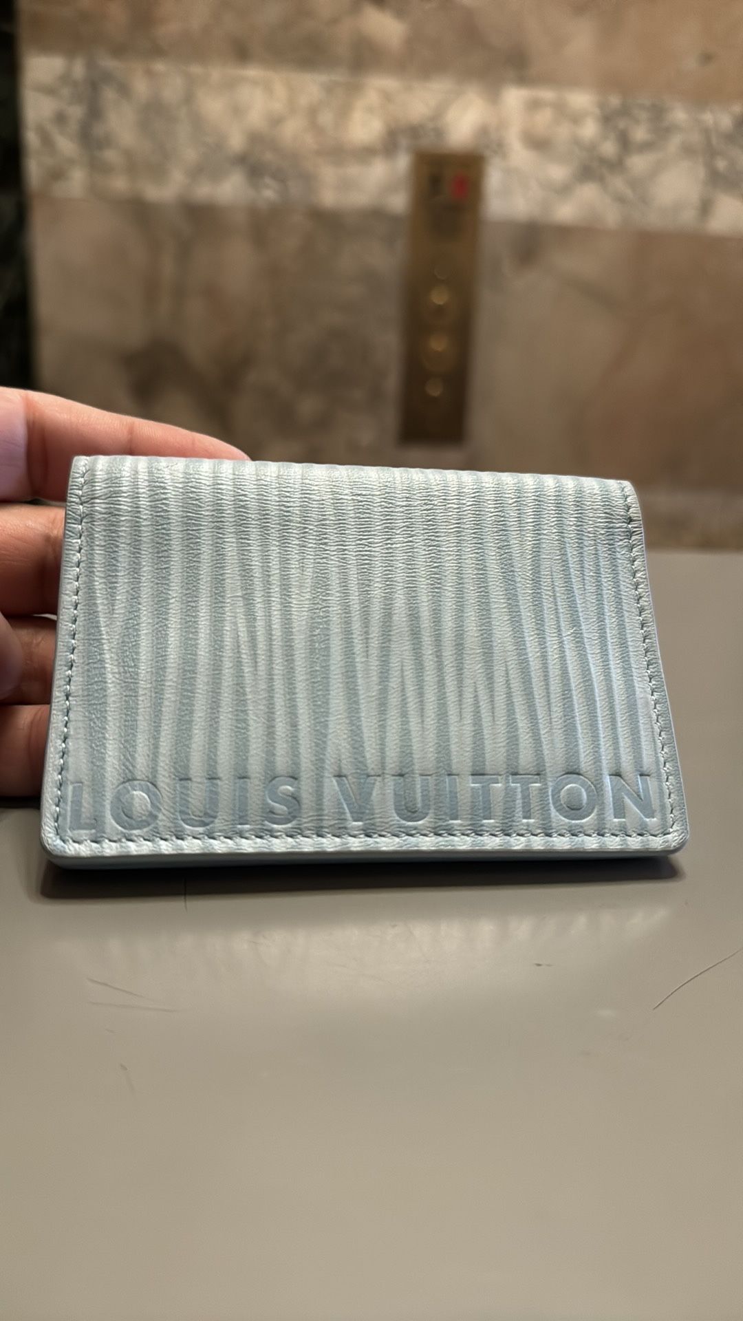 Louis Vuitton Tyler The Creator Pharrell blue pocket organizer Epi leather