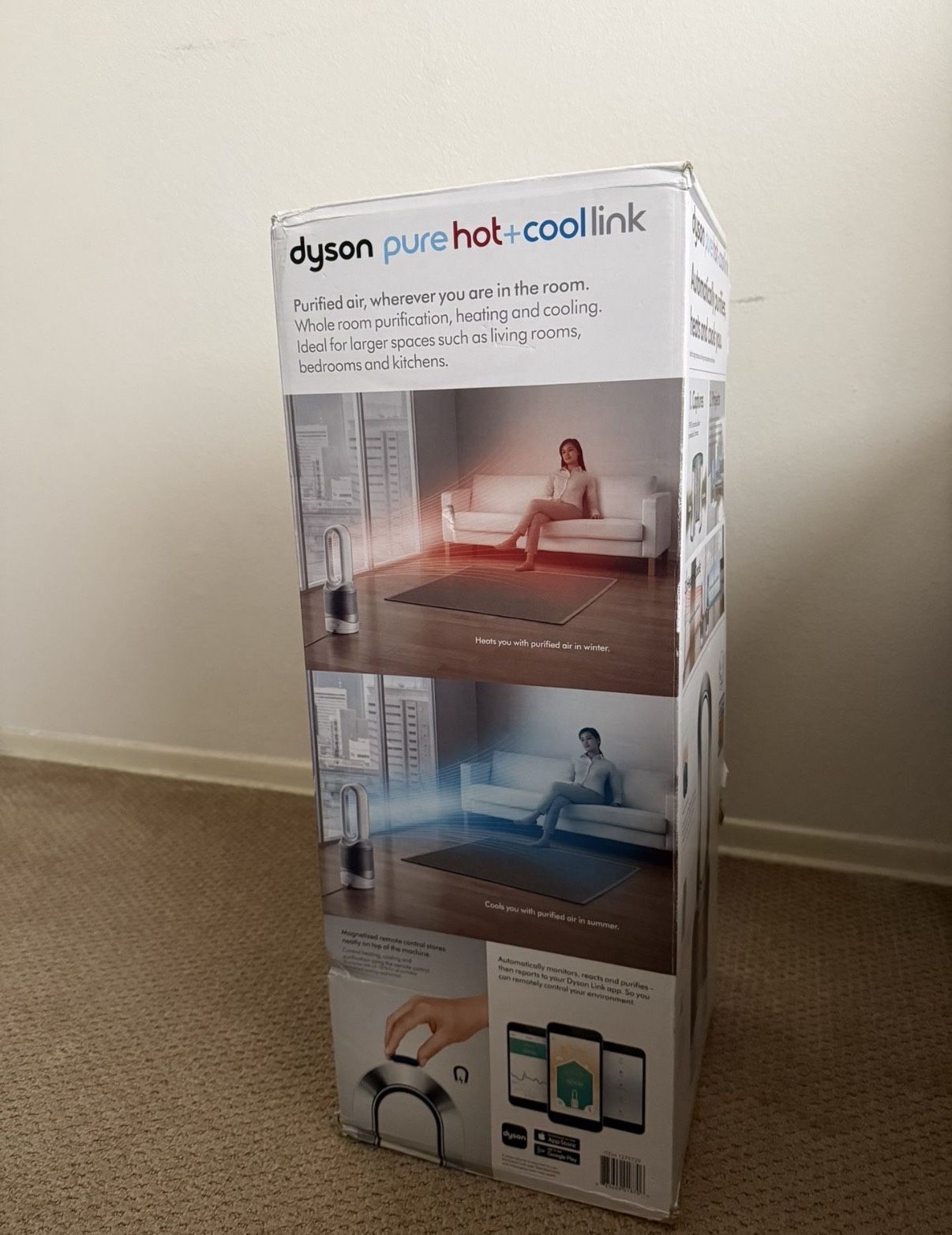 Dyson Pure Hot + Cool Link Hp02 Purifier(white/Silver)