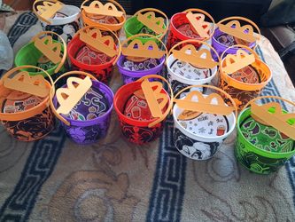 2026 McDonald's "Disney" Boo Buckets with Stickers. 3 Sets of 5 for just $40 a set. All New