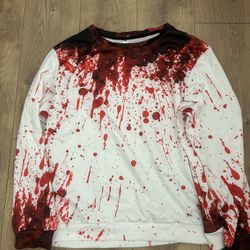 New Halloween Sweatshirt for Women Blood Size XL
