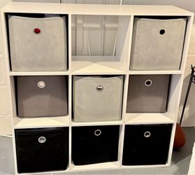 9 cube storage organizer with fabrics cube