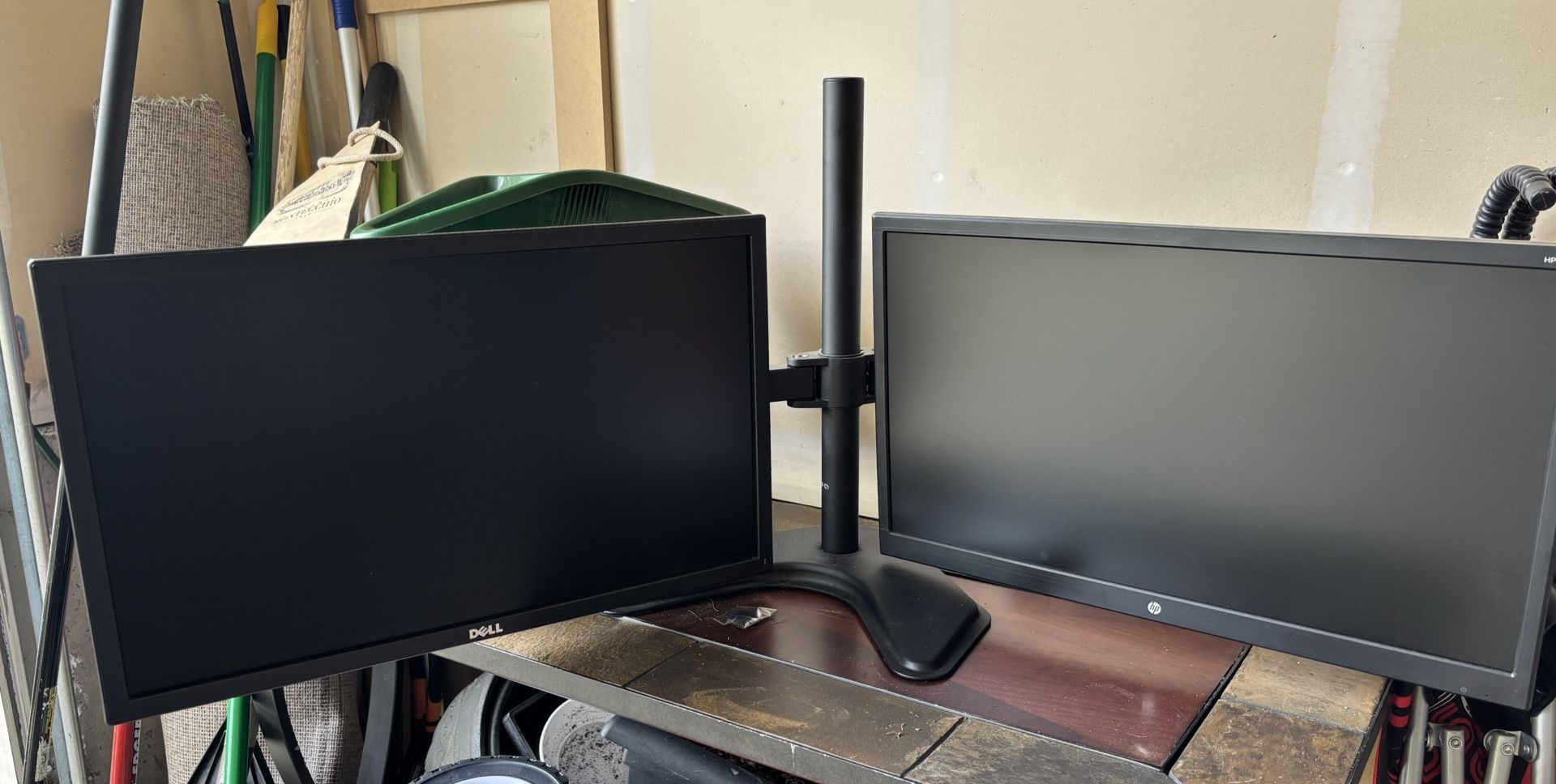 2-monitors With Dual Stand