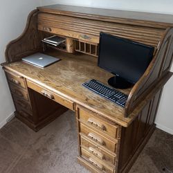Large Wood Desk (Very Heavy) Free 