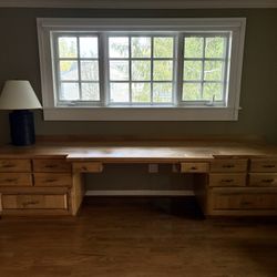 Large Built In Office Desk