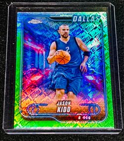 Jason Kidd Green Topps Logo Refractor 2024-25