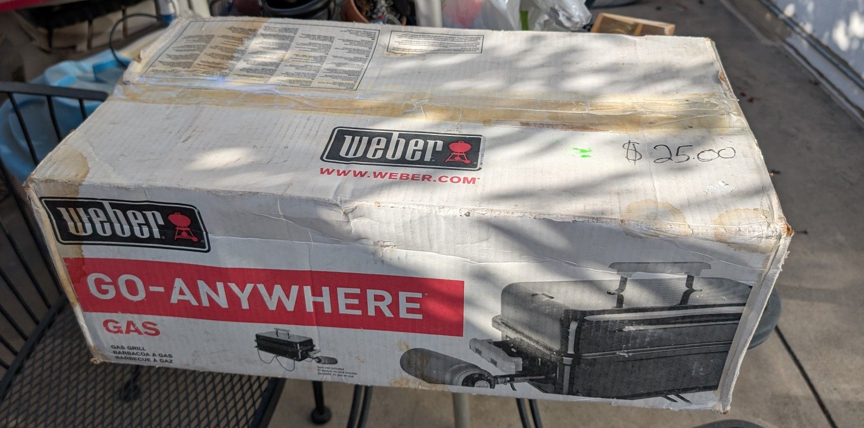 Weber Go Anywhere Portable Gas Grill