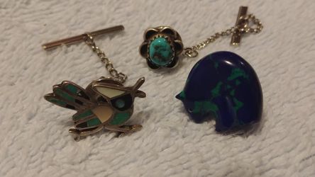Vintage Native American Tie Tacks #126