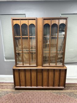 MCM Hutch and Display Cabinet