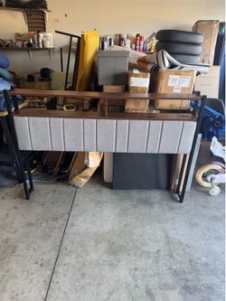 New Full-size headboard with LED lights and charging station $80
