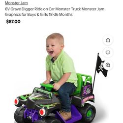 Gravel Digger Ride On Momster Truck 