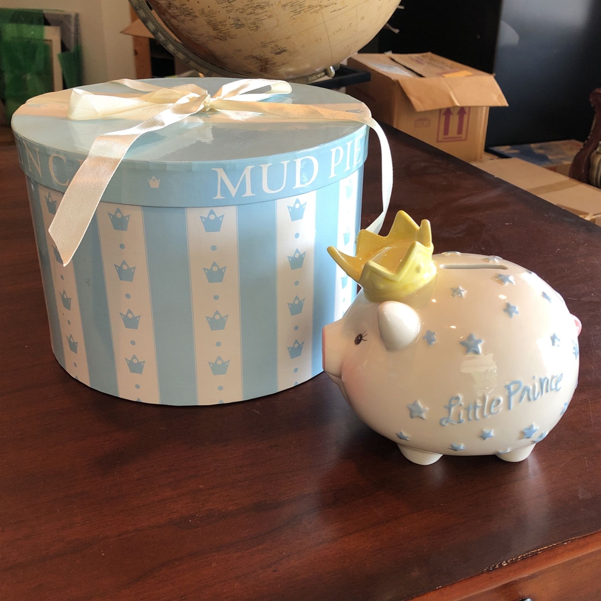 Mud pie Little Prince Piggy Bank
