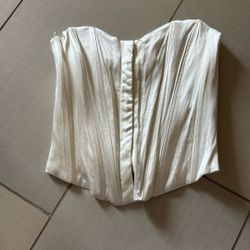 Zara Satin Corset Shirt Size Small 