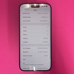 iPhone 15 Pro max 256gb Unlocked 