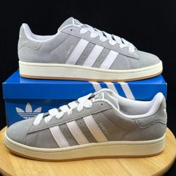 Men's Adidas Originals Campus 00s Shoes - Grey White - Size 10, 10.5, 11, 11.5, 12, 13