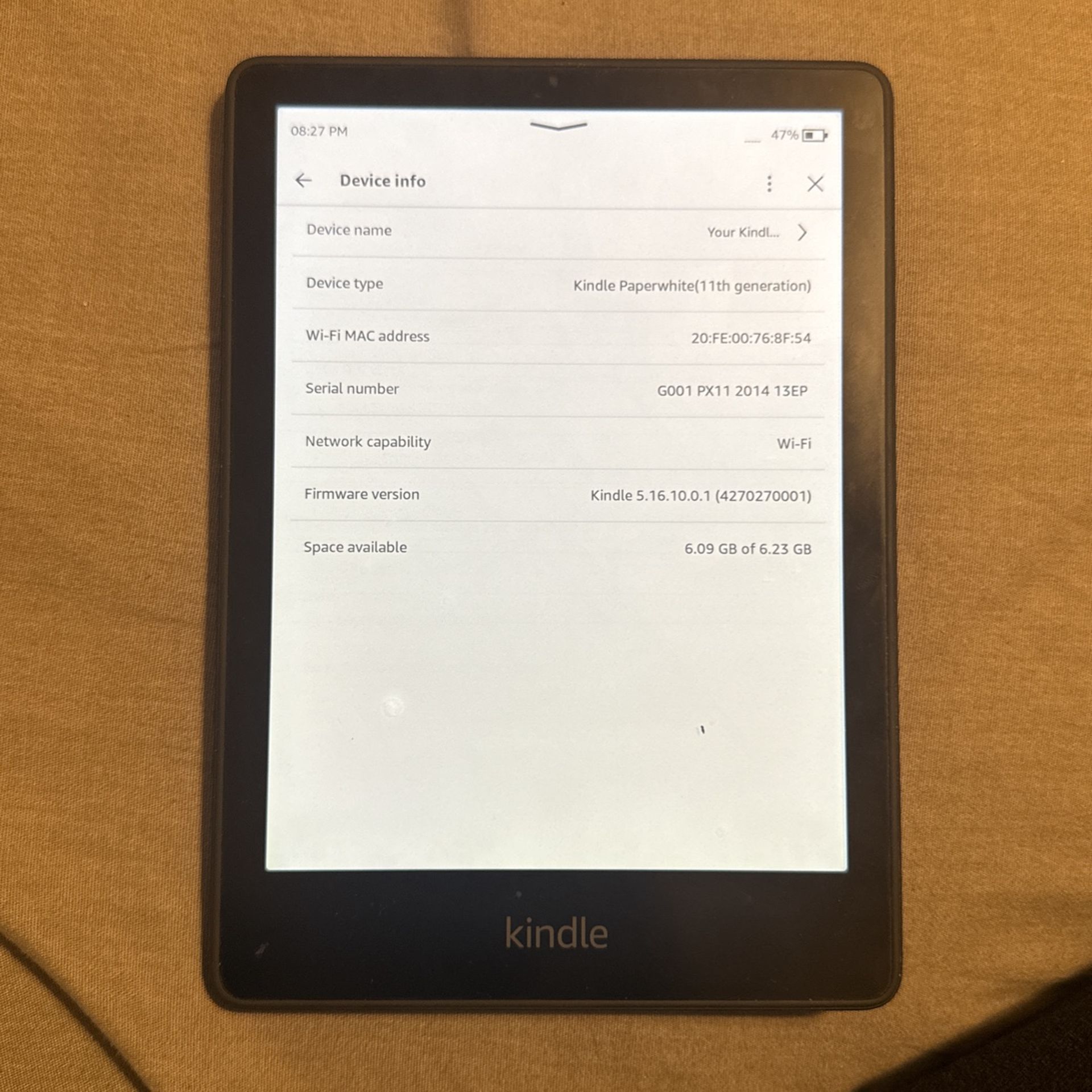 Amazon Kindle Paperwhite 11th Gen 16GB, Wi-Fi, 6.8 Kindle Paper