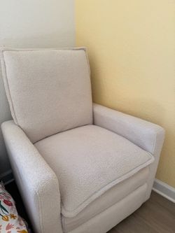 Soho baby glider recliner rocking chair- boucle white