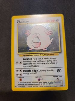 Pokémon TCG Chansey Base Set 3/102 Holo Unlimited Holo Rare