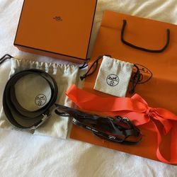 Authentic Hermes Belt Reversible 