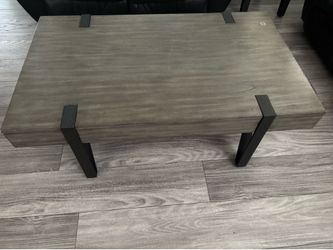 Gray Table and End table