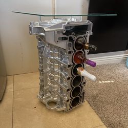 BMW N54 Block End Table/ Wine Rack