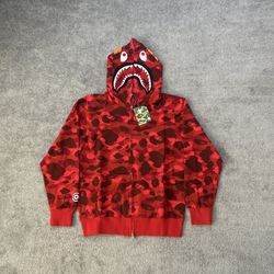 Bape Shark Zip Up Hoodie M