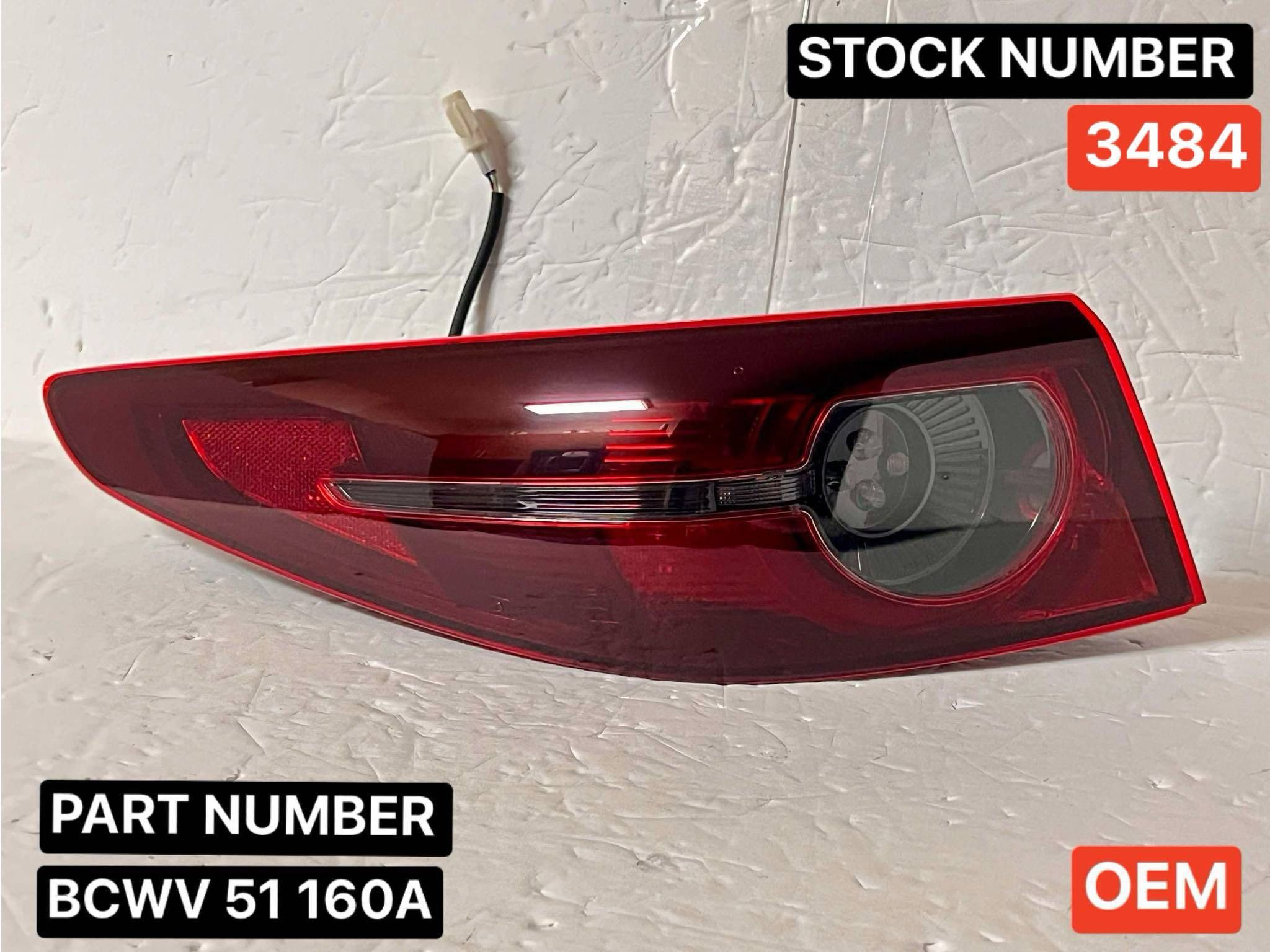 2019-2022 MAZDA 3 OEM REARLEFT OUTER LED TAIL LIGHT. REAR DRIVER SIDE
