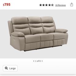 LIVING SPACES SOFA AND RECLINER SET