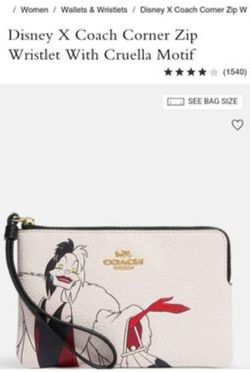 Coach Disney X Viliians Wristlet 