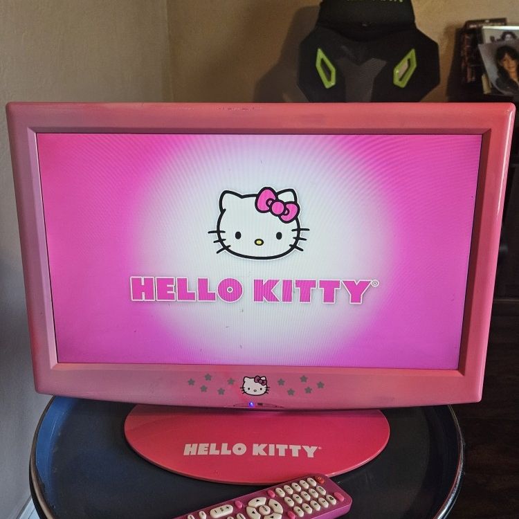 SHARP HELLO KITTY 液晶テレビ 13インチ Hello Kitty 19″ Inch TV KT2219 Flat Screen LCD Pink. for Sale in
