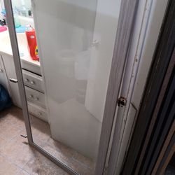 Glass Door In Good Conditions Measurements Are On The Pics 55 1/2 Tall X 30 3/4 Wide