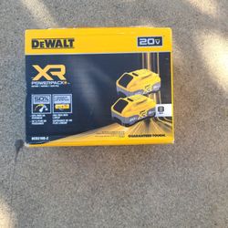 Dewalt Powerstock 2-8ah Batteries 