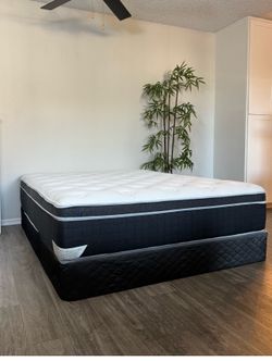 New Mattress & Box Spring Bamboo PillowTop Queen Size Set