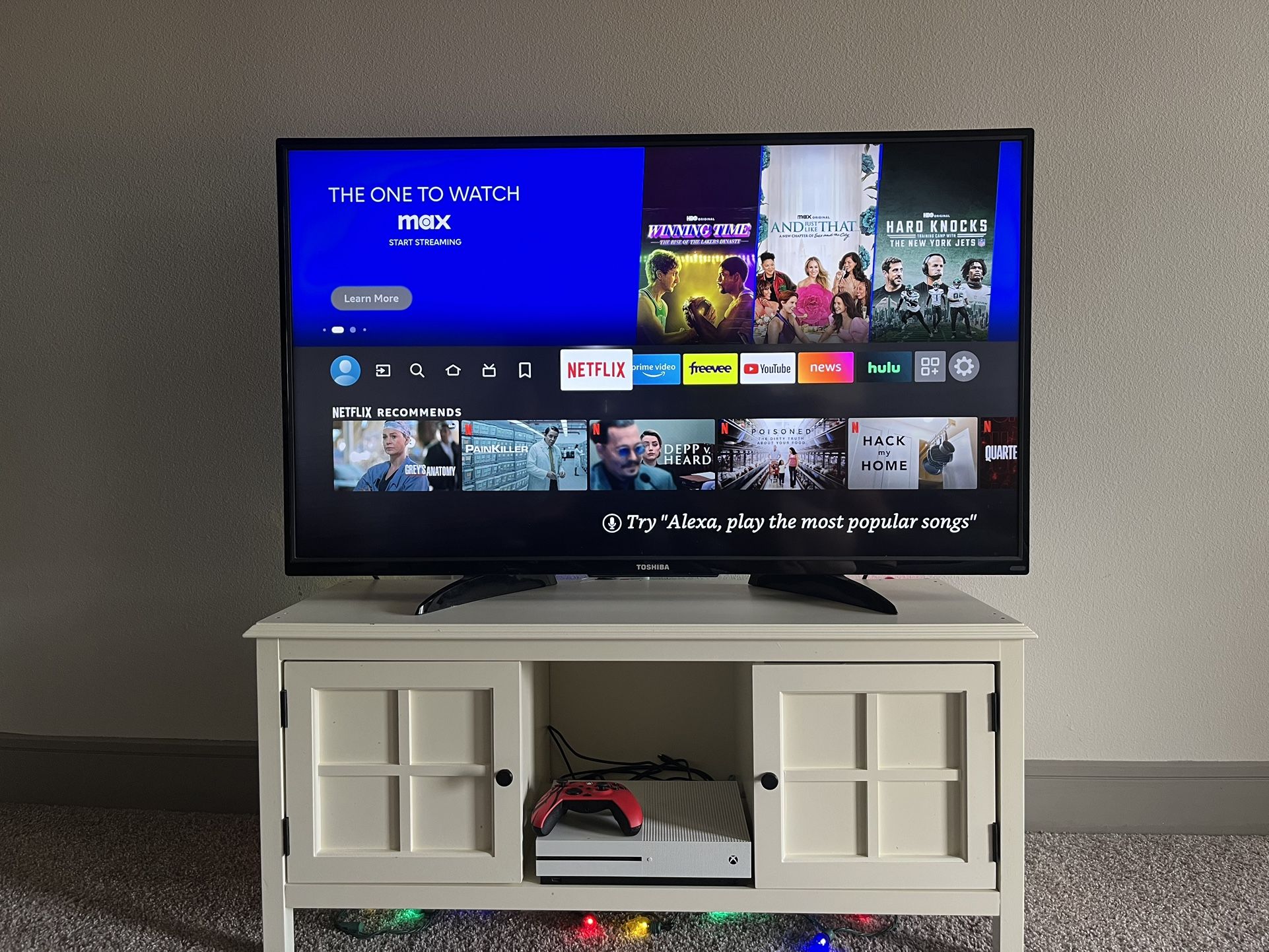 55” Tv And Stand