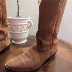 Vintage  Nocona Mens Western Suede Cowboy Boots 11 D