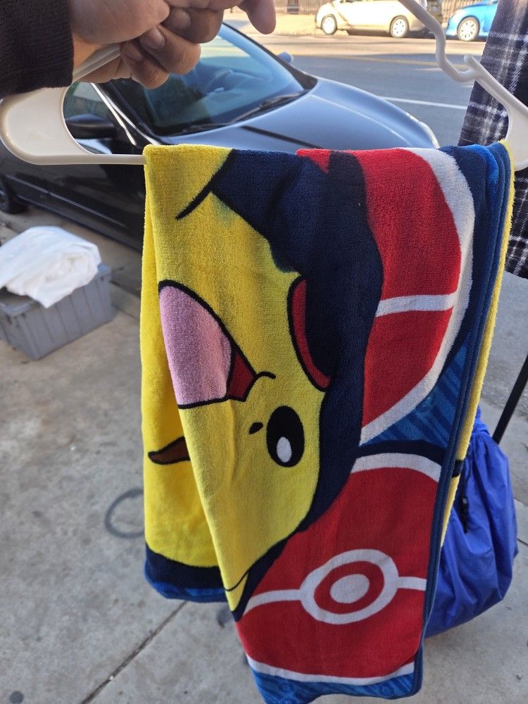 Attack On Titan Or Pokémon Blanket