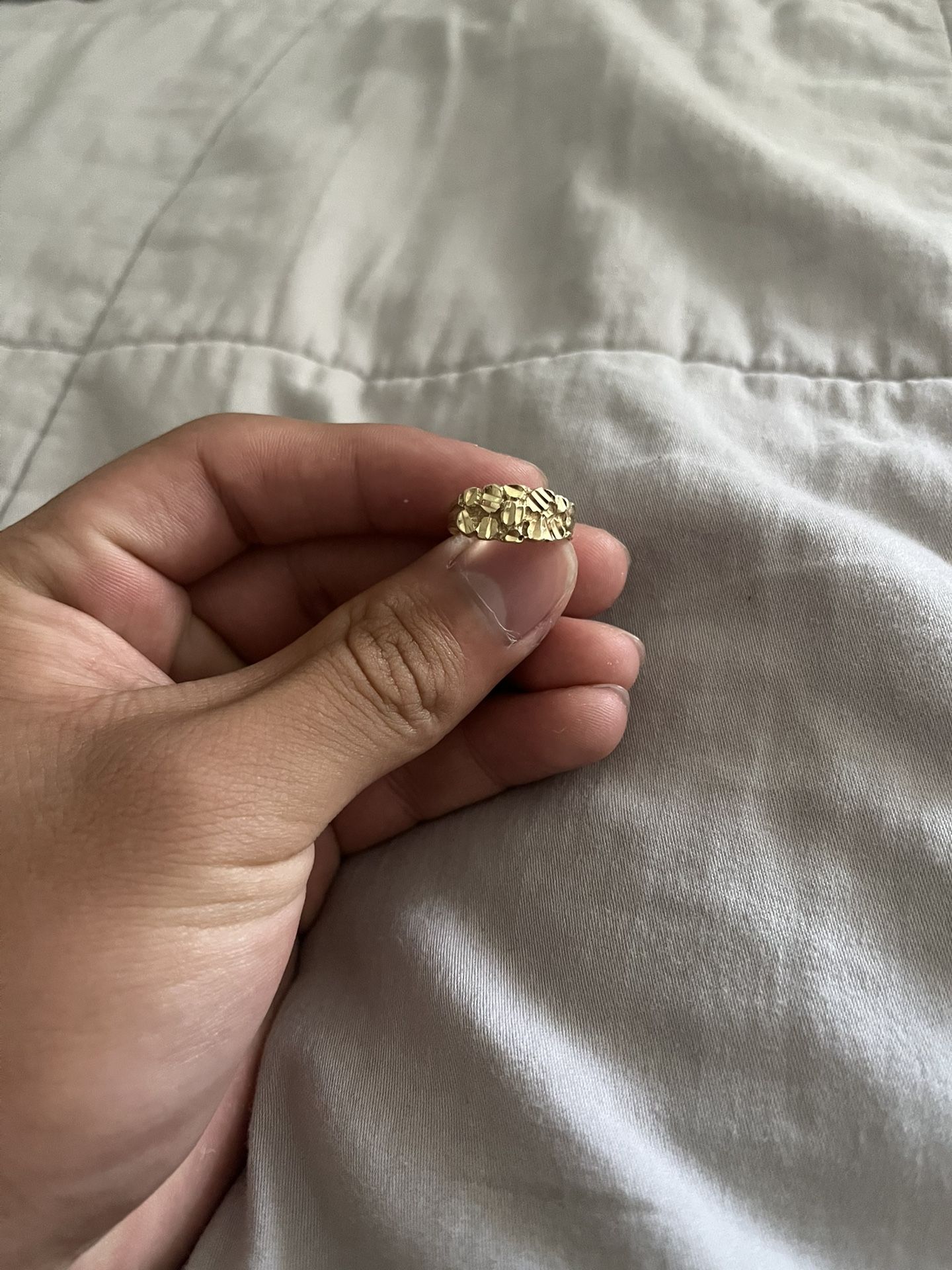 14k Pinky Nugget Ring
