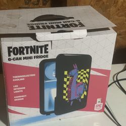 Fortnite 6 can Mini Fridge Good Condition 