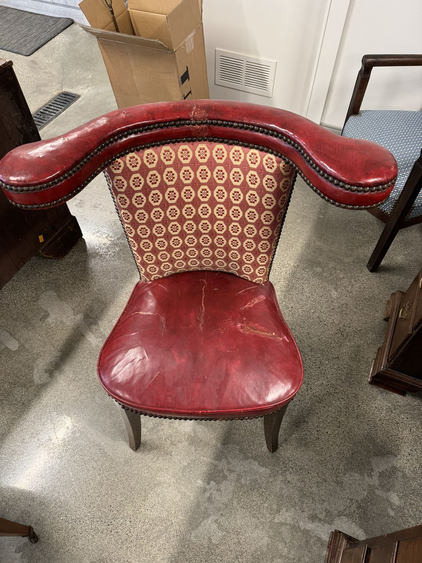 Georgian Style Gaming Chair English Circa 1900